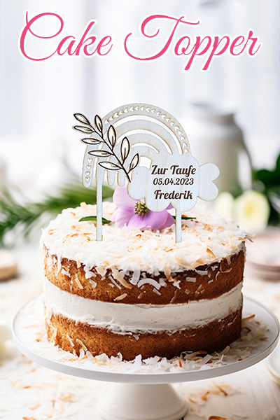 Wunderschöne Toppers Cake Topper aus Holz oder 3D Druck